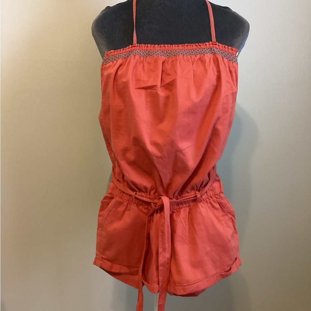 Hollister Orange Romper Shorts